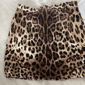 Dolce & Gabbana Animal Print Mini Skirt